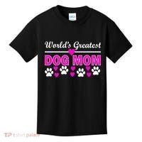 World's Greatest Dog Mom Kids T-Shirt thumb 0