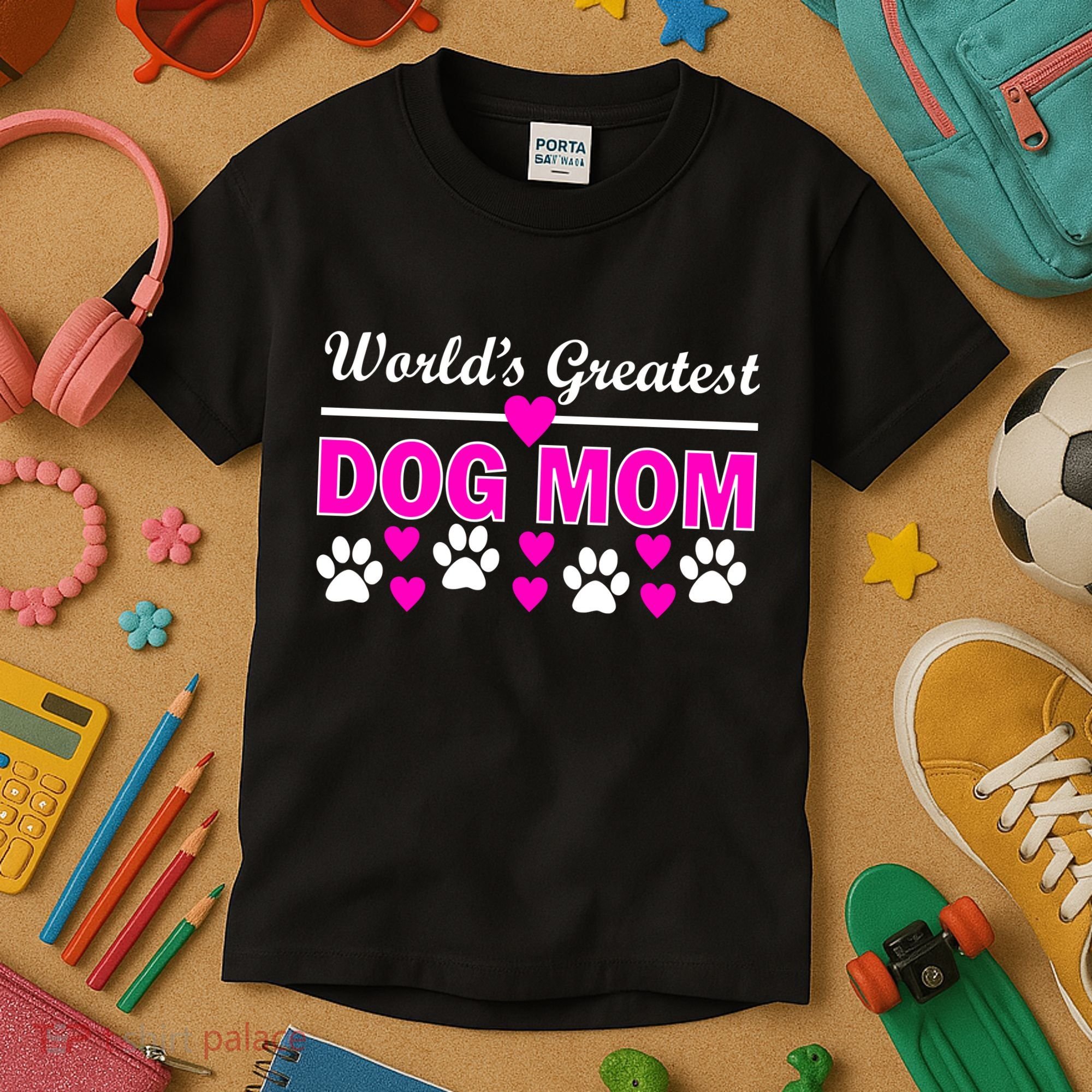 World's Greatest Dog Mom Kids T-Shirt