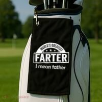 Worlds Greatest Farter Funny Father Dad Golf Towel thumb 2