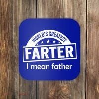 Worlds Greatest Farter Funny Father Dad Coaster thumb 0