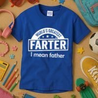 Worlds Greatest Farter Funny Father Dad Kids T-Shirt thumb 3