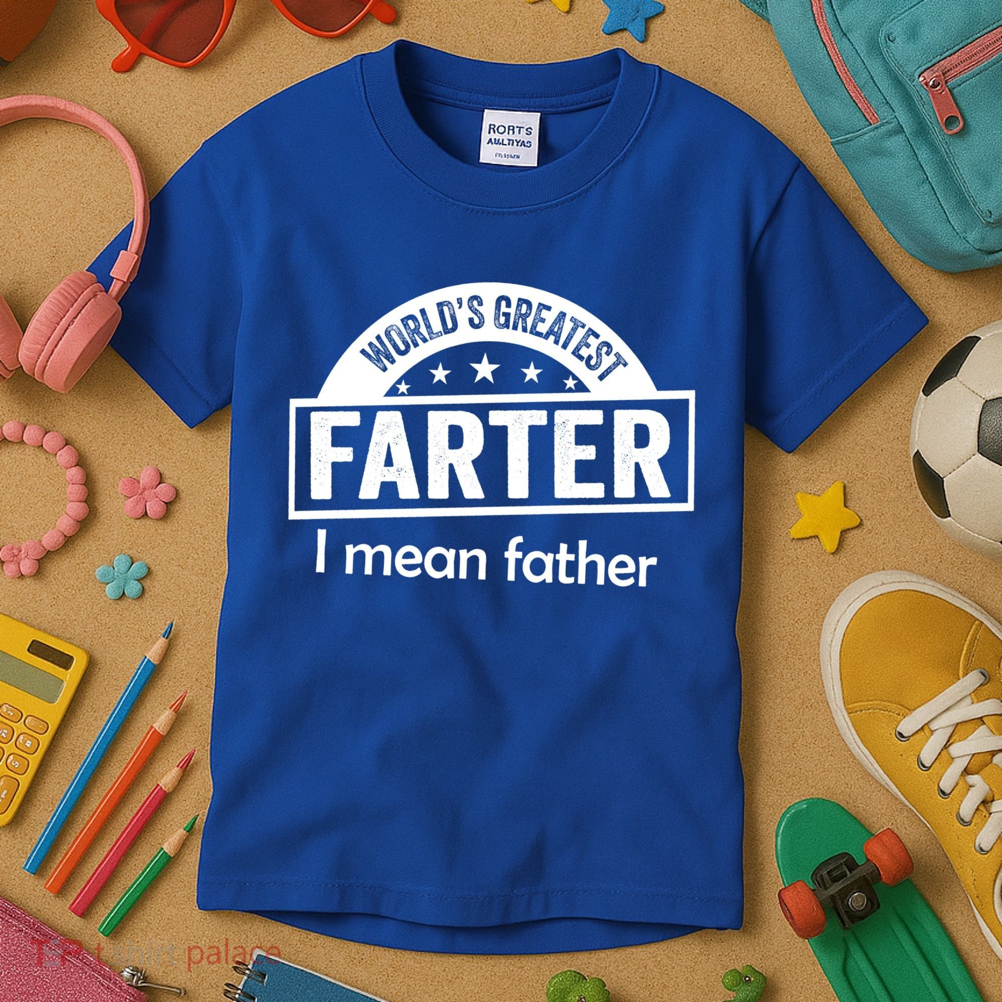 Worlds Greatest Farter Funny Father Dad Kids T-Shirt