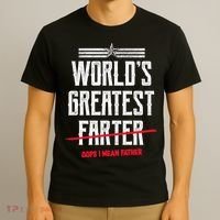 World's Greatest Farter Oops I Mean Father T-Shirt thumb 3