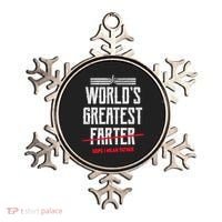 World's Greatest Farter Oops I Mean Father Ornament thumb 0