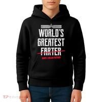 World's Greatest Farter Oops I Mean Father Kids Hoodie thumb 4