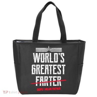 World's Greatest Farter Oops I Mean Father Tote Bag