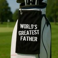 World's Greatest father Golf Towel thumb 2