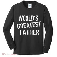 World's Greatest father Kids Long Sleeve Shirt thumb 0