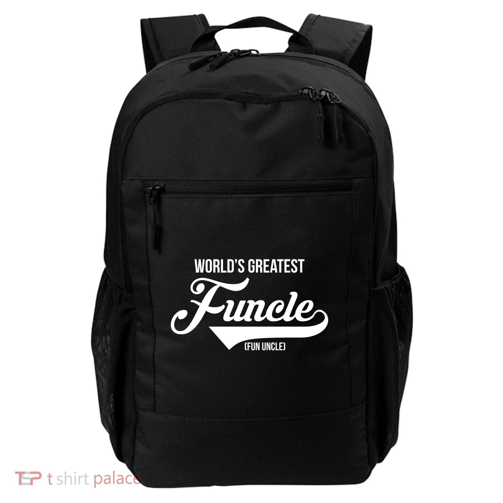 World's Greatest Funcle Fun Uncle Backpack