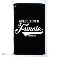 World's Greatest Funcle Fun Uncle Golf Towel thumb 0