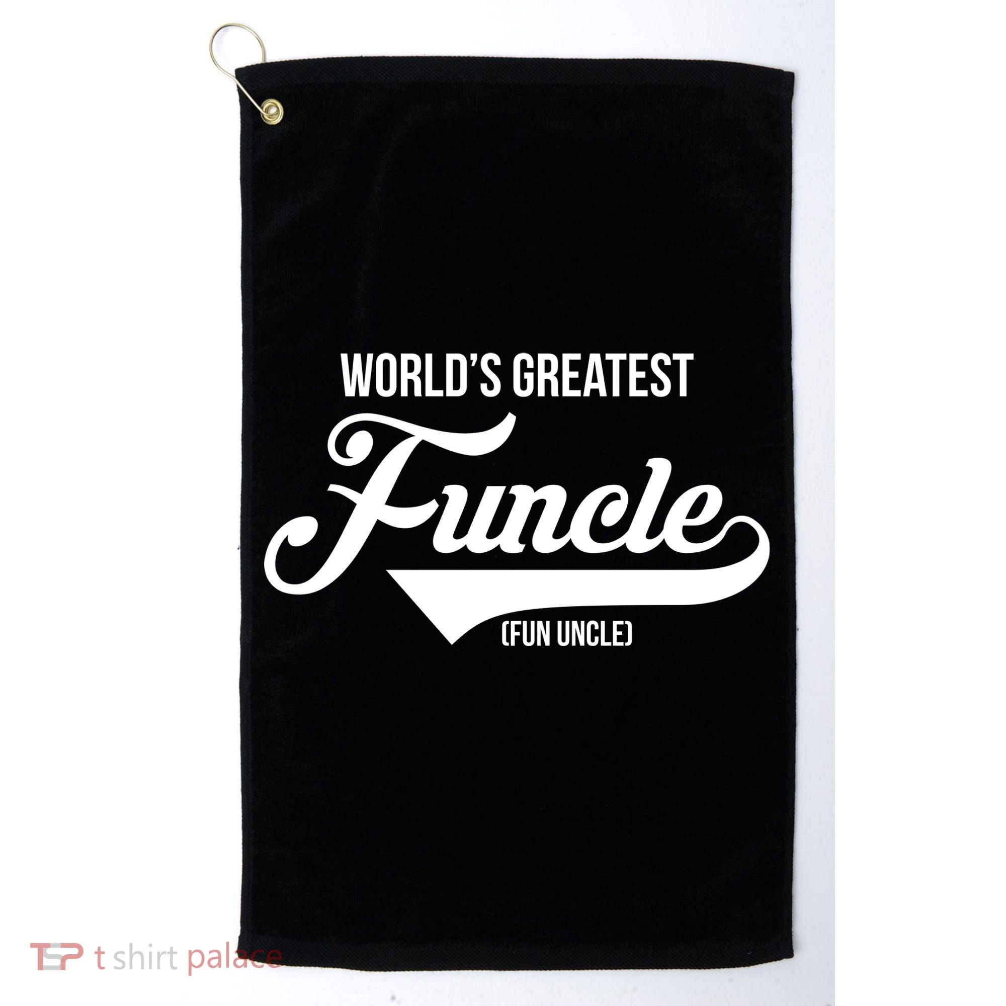 World's Greatest Funcle Fun Uncle Golf Towel