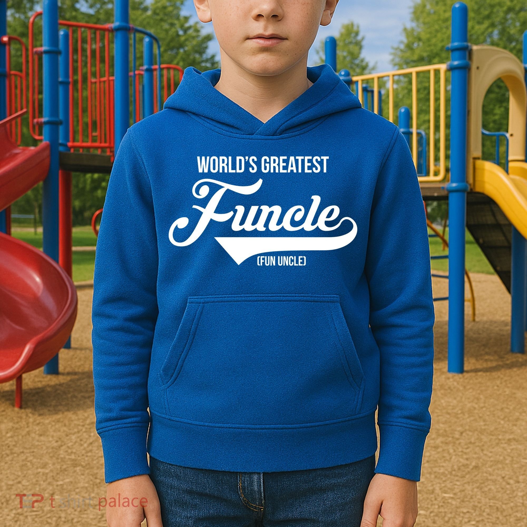 World's Greatest Funcle Fun Uncle Kids Hoodie