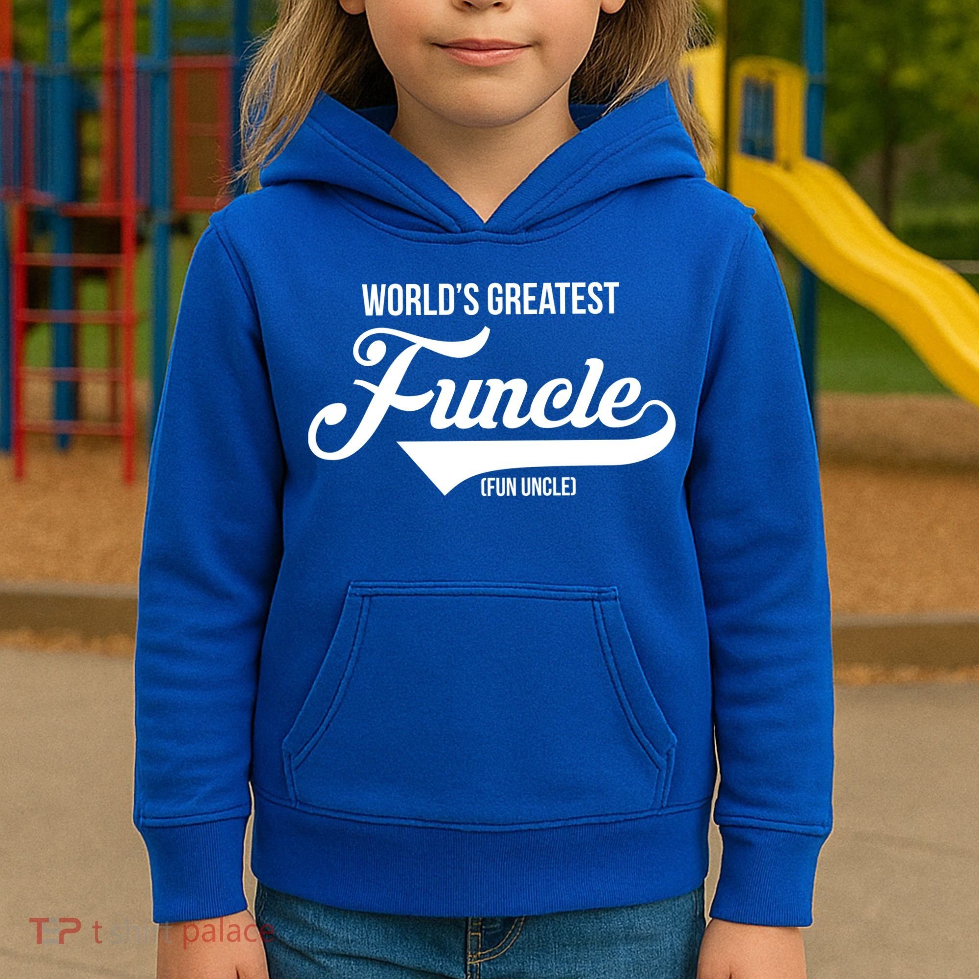World's Greatest Funcle Fun Uncle Kids Hoodie