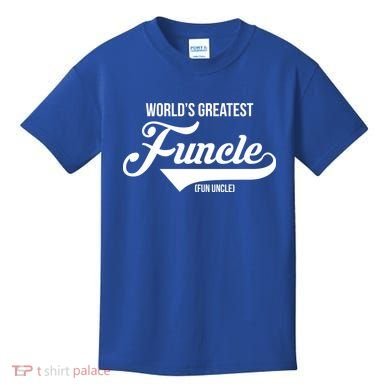 World's Greatest Funcle Fun Uncle Kids T-Shirt
