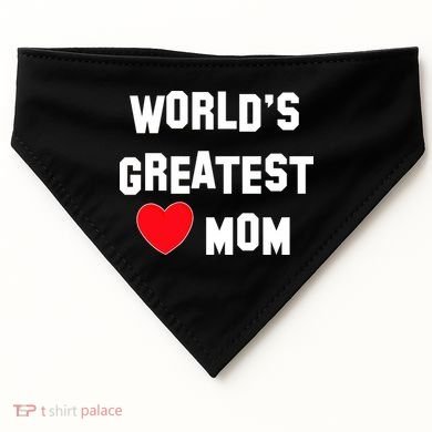 World's Greatest Mom USA-Made Doggie Bandana