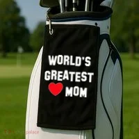 World's Greatest Mom Golf Towel thumb 2