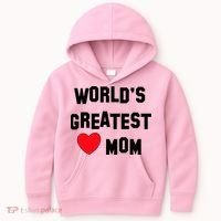 World's Greatest Mom Kids Hoodie thumb 0