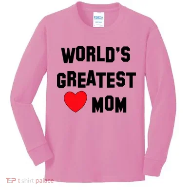 World's Greatest Mom Kids Long Sleeve Shirt