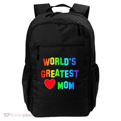 World's Greatest Mom Rainbow Backpack