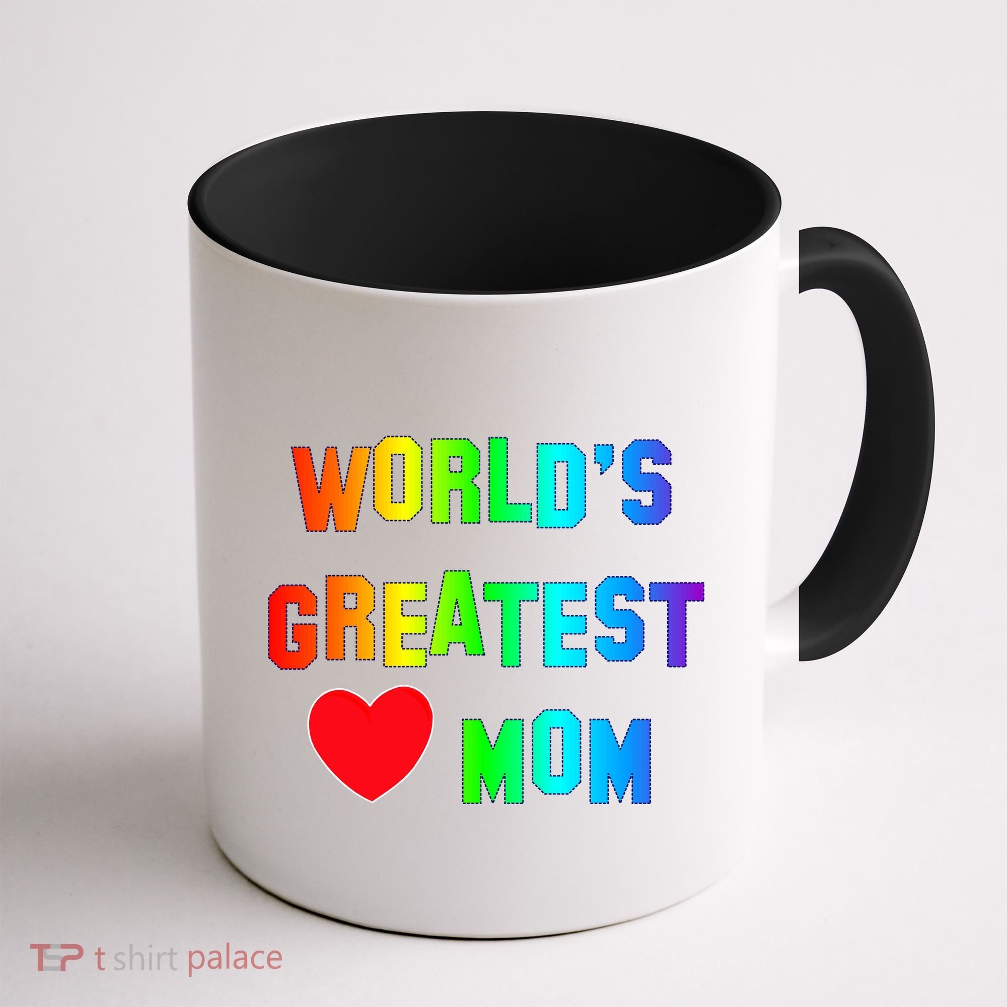 World's Greatest Mom Rainbow Coffee Mug