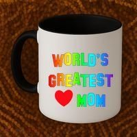 World's Greatest Mom Rainbow Coffee Mug thumb 2