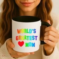 World's Greatest Mom Rainbow Coffee Mug thumb 3