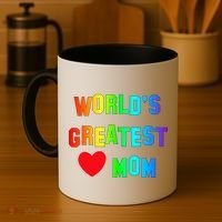 World's Greatest Mom Rainbow Coffee Mug thumb 4