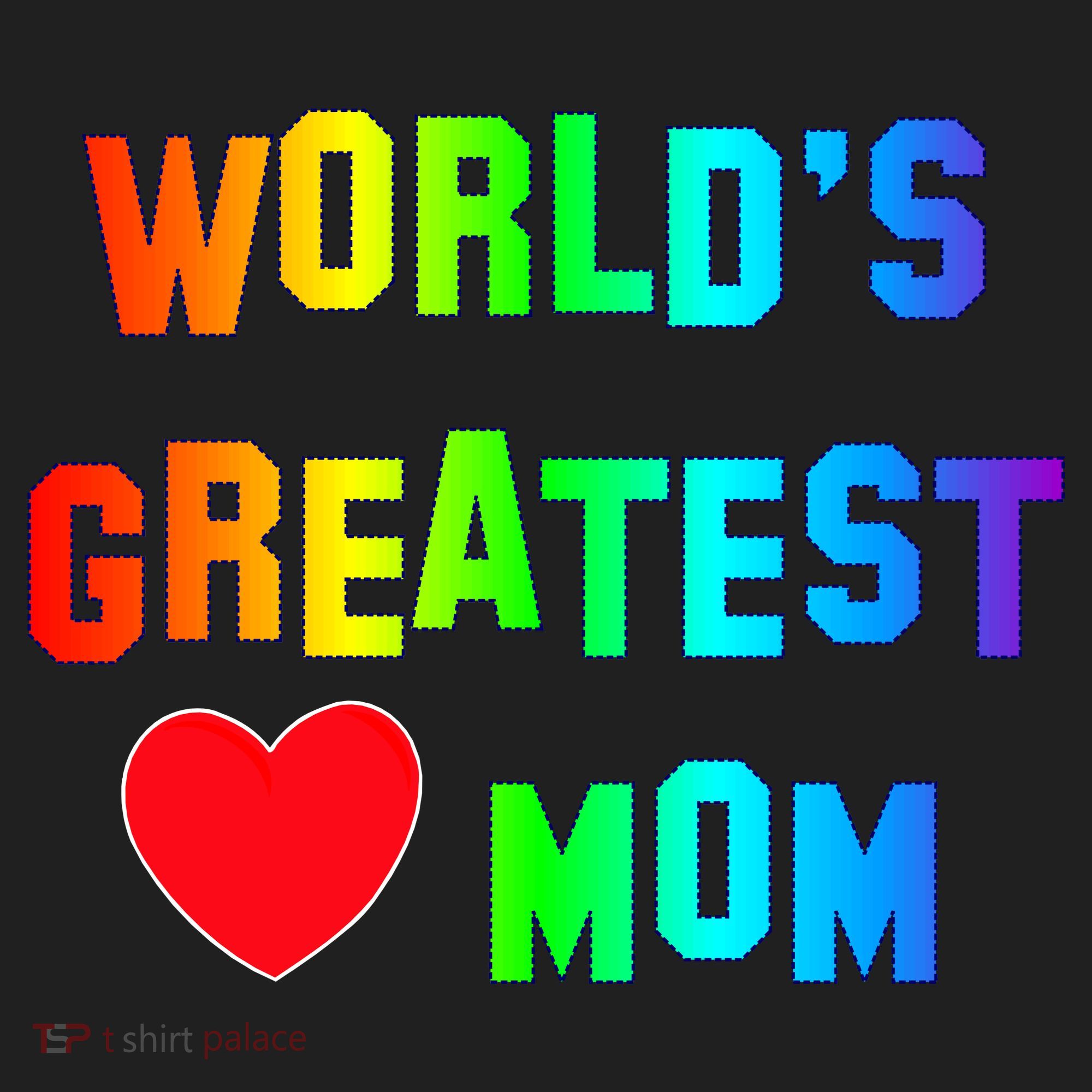World's Greatest Mom Rainbow Beanie