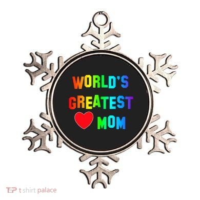 World's Greatest Mom Rainbow Ornament