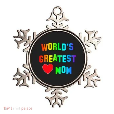 World's Greatest Mom Rainbow Ornament