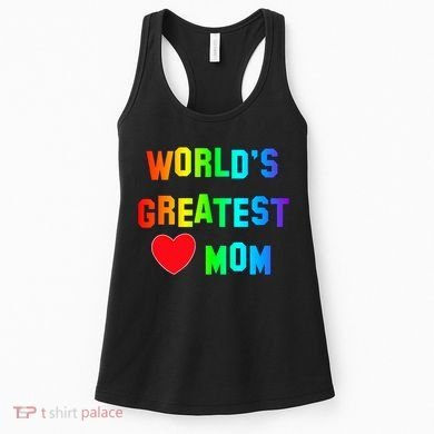 World's Greatest Mom Rainbow Women's Tank Top