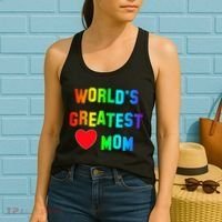World's Greatest Mom Rainbow Women's Tank Top thumb 2