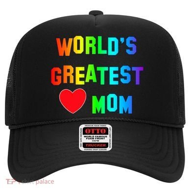 World's Greatest Mom Rainbow Hat