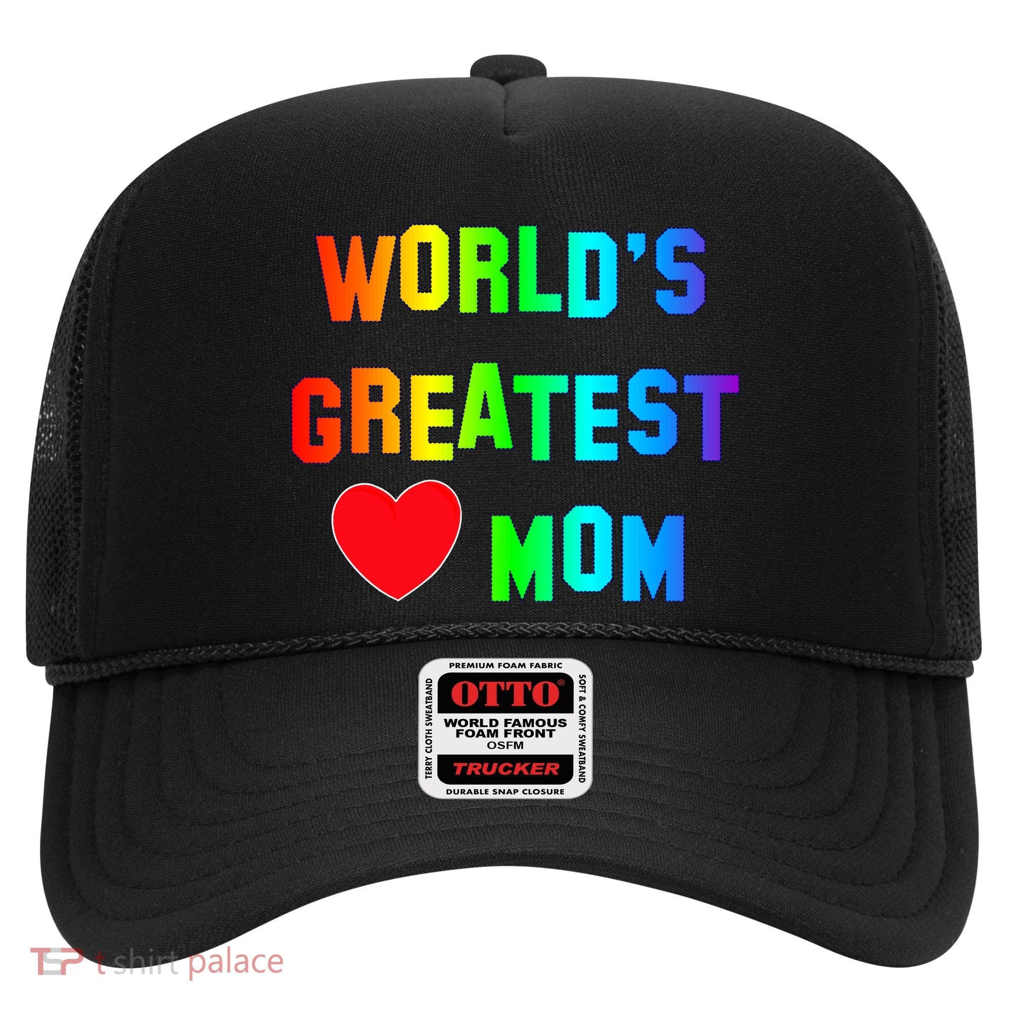 World's Greatest Mom Rainbow Hat