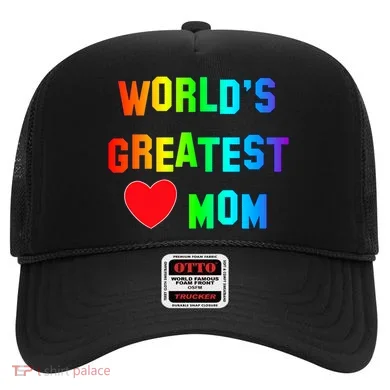 World's Greatest Mom Rainbow Hat