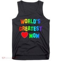 World's Greatest Mom Rainbow Tank Top thumb 0
