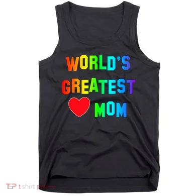 World's Greatest Mom Rainbow Tank Top