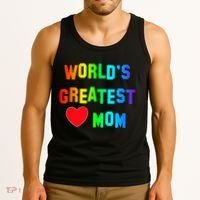World's Greatest Mom Rainbow Tank Top thumb 3