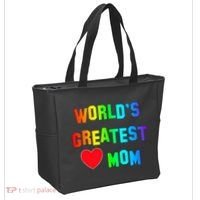 World's Greatest Mom Rainbow Tote Bag thumb 2