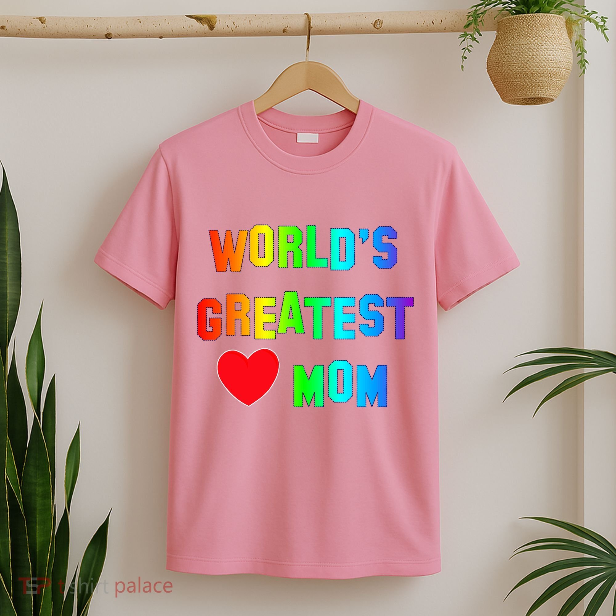 World's Greatest Mom Rainbow T-Shirt