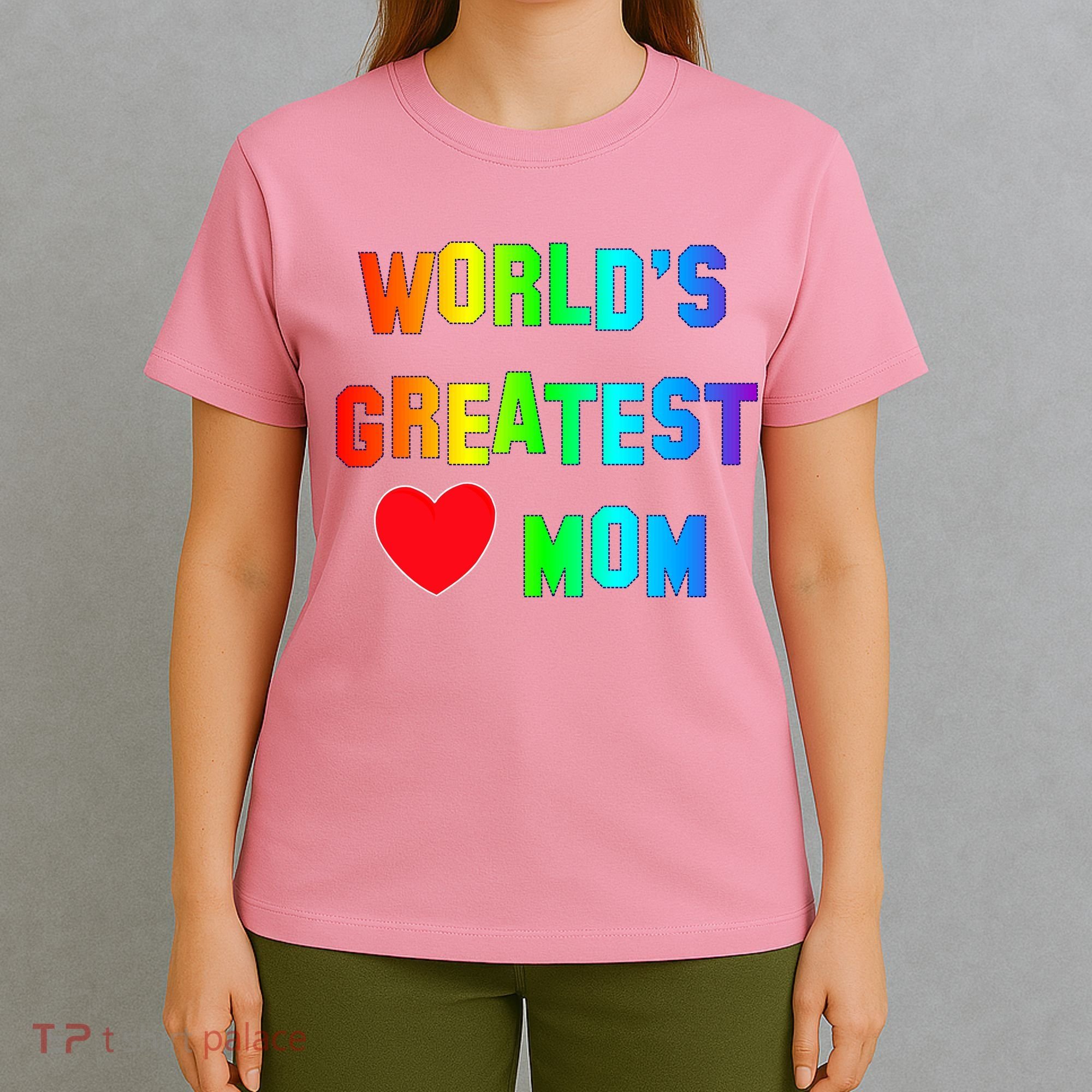 World's Greatest Mom Rainbow T-Shirt