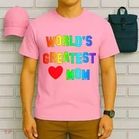 World's Greatest Mom Rainbow T-Shirt thumb 6