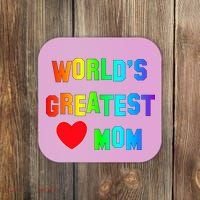 World's Greatest Mom Rainbow Coaster thumb 0