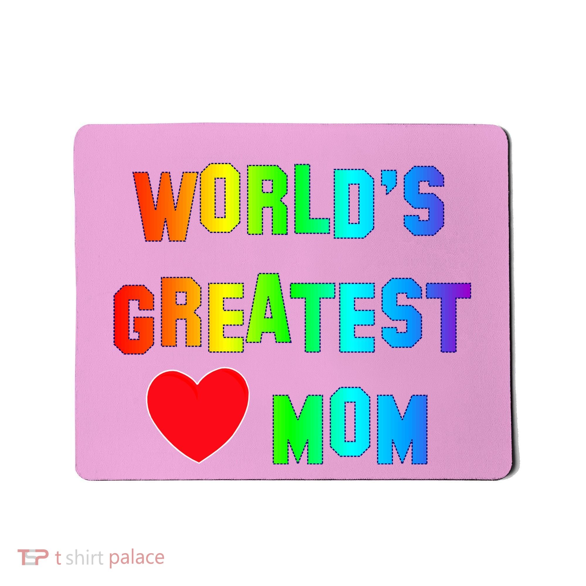 World's Greatest Mom Rainbow Mousepad