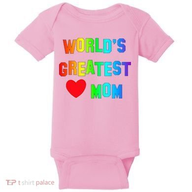 World's Greatest Mom Rainbow Baby Bodysuit