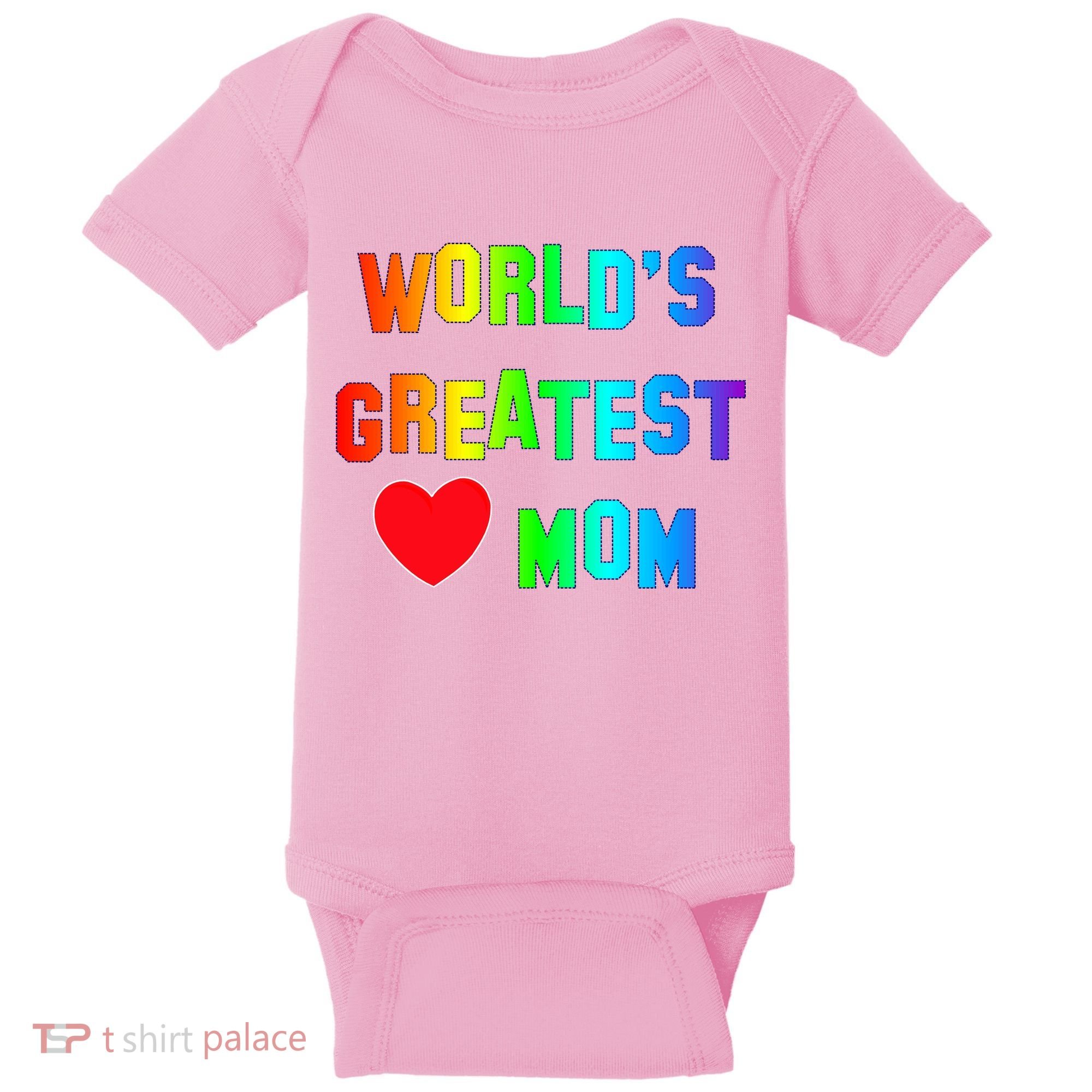 World's Greatest Mom Rainbow Baby Bodysuit