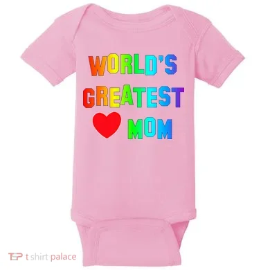 World's Greatest Mom Rainbow Baby Bodysuit