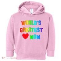 World's Greatest Mom Rainbow Toddler Hoodie thumb 0