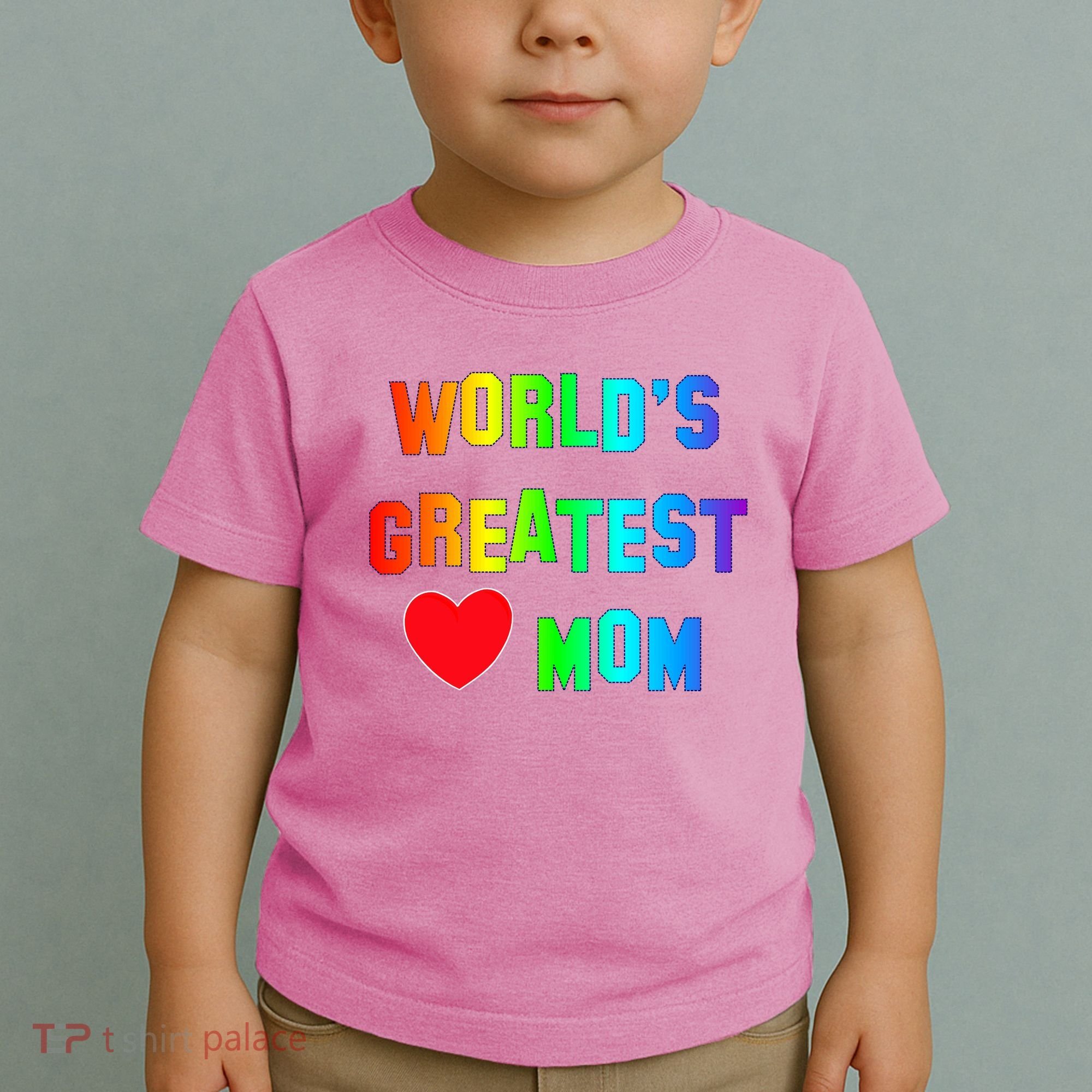 World's Greatest Mom Rainbow Toddler T-Shirt