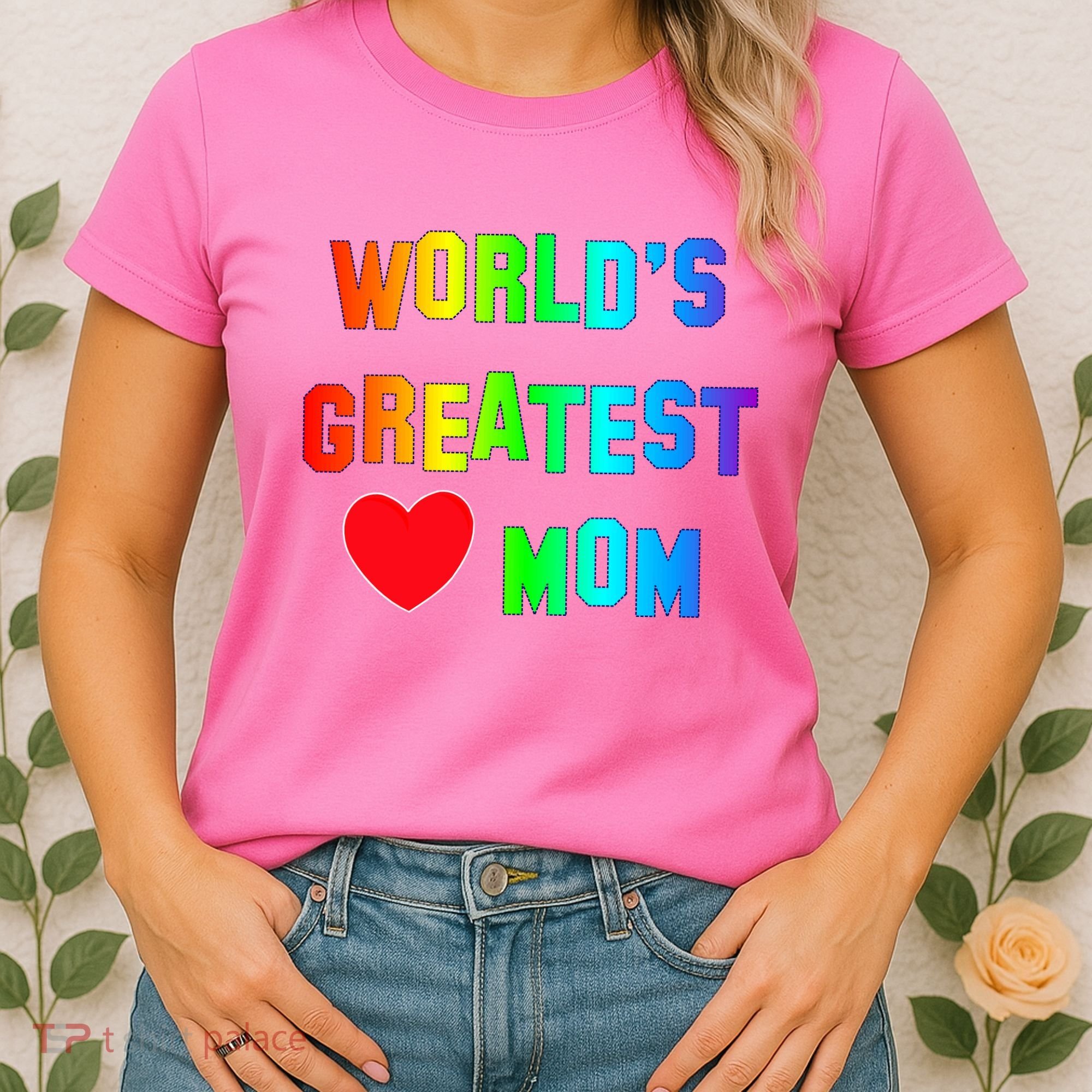 World's Greatest Mom Rainbow Women's T-Shirt
